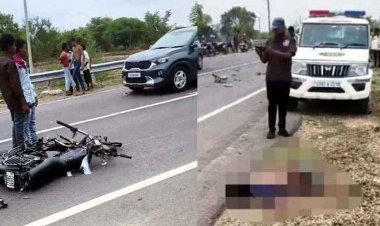 नेशनल हाईवे 130 सी में हुआ भीषण सड़क हादसा अज्ञात वाहन की ठोकर के चलते एक युवक की हुई मौत दूसरा साथी घायल, इलाज जारी, रायपुर रेफर