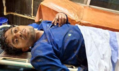 नेशनल हाईवे 130C में भीषण सड़क हादसा, अज्ञात ट्रक ने मारी टक्कर, मोटरसाइकिल चालक युवक का पैर टूटकर अलग, मैनपुर से जिला अस्पताल रेफर
