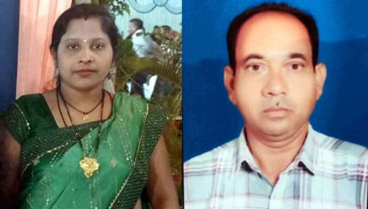 पति फंदे पर लटका मिला, पत्नी खून से लथपथ, बंद कमरे में डरे सहमे दो मासूम, मोहल्ले में दहशत, कमरे का मंजर देख दहल गए परिजन, हत्या के बाद आत्महत्या