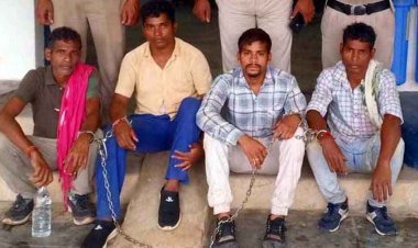 50 वर्षीय महिला के घर में घुसकर खींचे कपड़े, चीख सुनकर पहुंचे ग्रामीणों से मारपीट, सरपंच समेत 4 आरोपी गिरफ्तार, दो बाइक और मोबाइल जब्त