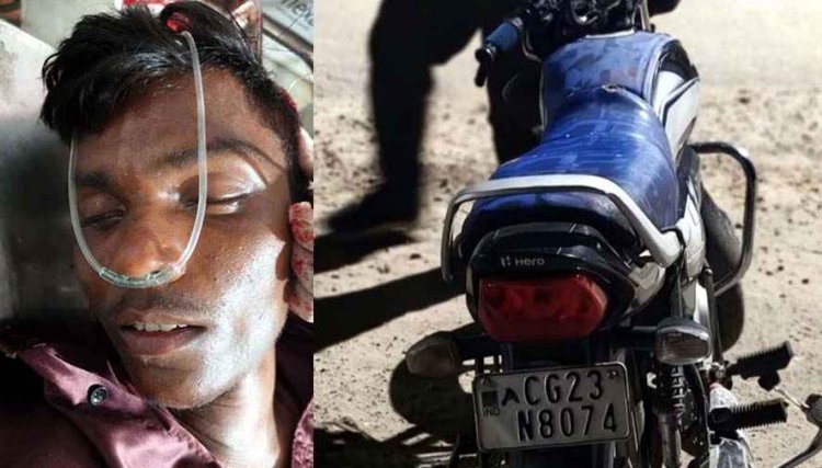 देवभोग बीयर हाउस के पास दर्दनाक हादसा, सड़क किनारे लगी स्ट्रीक लाइट के पोल से जा टकराई बाइक, युवक की हालत नाजुक, फ़ौरन CPR ने बचाई जान