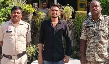 मोटरसाइकिल से लगी मामूली टक्कर के विवाद ने लिया हिंसक रूप, युवक के सिर पर दे मारी कांच की बोतल, आरोपी रितिक गिरफ्तार होकर पहुंचा जेल
