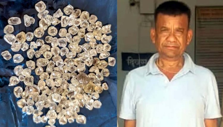 8 साल तक छिपाकर रखे चोरी के हीरे बेचने निकला बुजुर्ग, ग्राहक का इंतजार कर रहा आरोपी विनोद अग्रवाल 146 नग कीमती होरों समेत गिरफ्तार