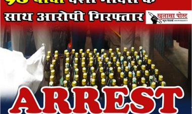 CG News : 98 पौवा देशी मदिरा के साथ आरोपी गिरफ्तार