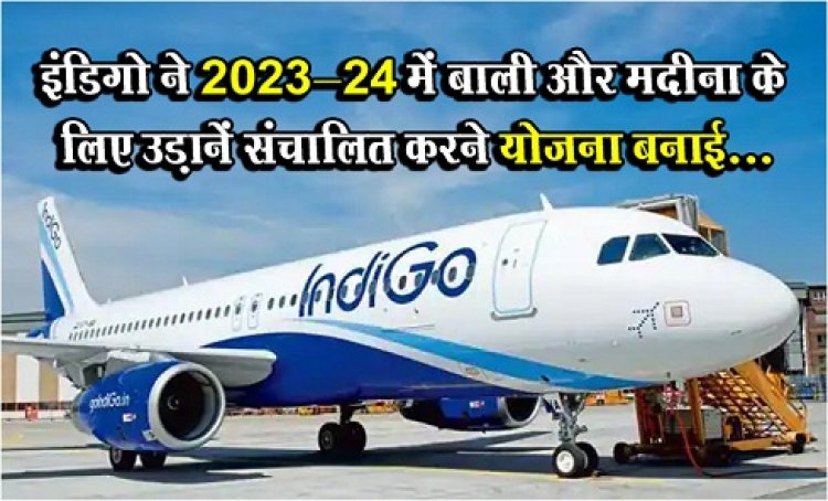 ‎Airline company Indigo : इंडिगो ने 2023-24 में बाली और मदीना के लिए उड़ानें संचा‎लित करने योजना बनाई...