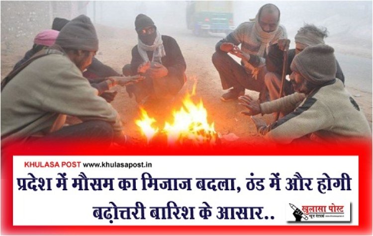 CG Weather : प्रदेश में मौसम का मिजाज बदला, ठंड में और होगी बढ़ोत्तरी बारिश के आसार..