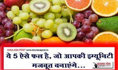 Health News : ये 5 ऐसे फल है, जो आपकी इम्यूनिटी मजबूत बनाएंगे...