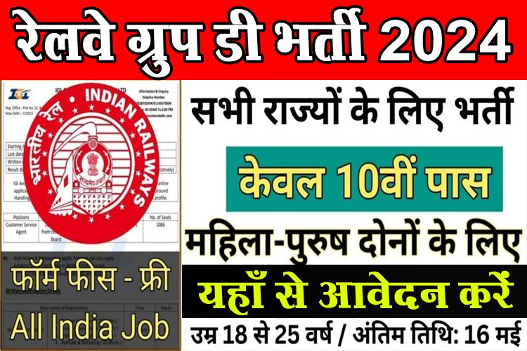 Railway Group D Vacancy : 10वीं पास युवाओं के लिए रेलवे ग्रुप डी भर्ती का नोटिफिकेशन जारी 