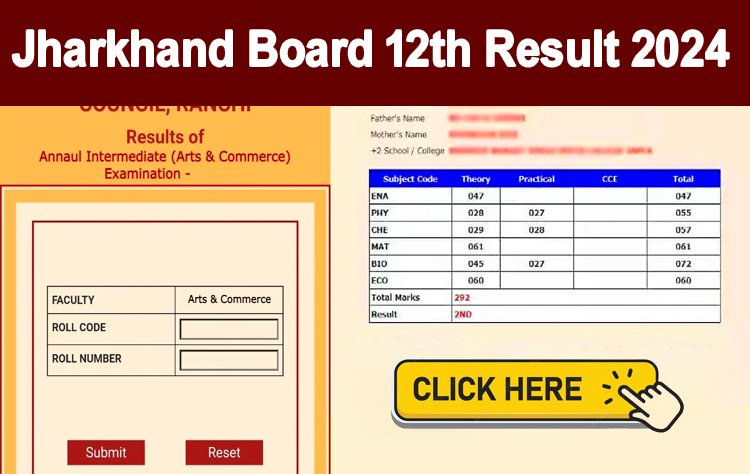 झारखंड बोर्ड 12वीं रिजल्ट 2024 जारी...