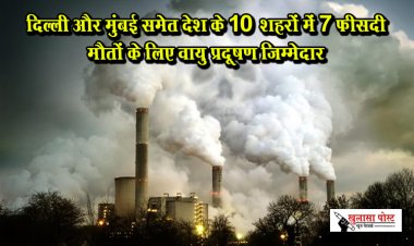 दिल्ली और मुंबई समेत देश के 10 शहरों में 7 फीसदी मौतों के लिए वायु प्रदूषण जिम्मेदार
