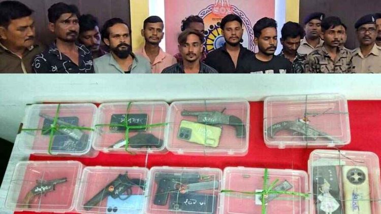 पिस्टल, कट्टा और हथियारों के साथ बना रहे थे एटीएम में डकैती की प्लान, पुलिस ने वारदात से पहले आदतन अपराधियों को धरदबोचा