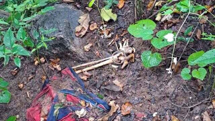 पहाड़ में मिला महिला का नर कंकाल, पास में मिली टूटी चूड़ियां और चांदी के पायल, इलाके में फैली सनसनी, जांच में जुटी पुलिस