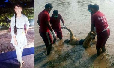 पुल से नदी में कूदने वाली महिला की मौत, 45 घंटे के बाद 10 किलोमीटर दूर एनीकेट के पास मिला विवाहिता का शव, जांच में जुटी पुलिस