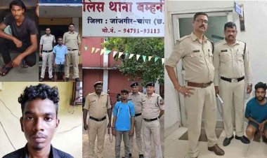 नाबालिग बालिका से छेड़छाड़, शादी का झांसा देकर दैहिक शोषण, अपहरण कर मारपीट और दुष्कर्म के मामलों में पांच आरोपी गिरफ्तार