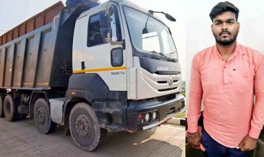 तेज रफ्तार हाइवा ने 12 गाय और 7 बछड़ों को कुचला, चालक वाहन छोड़कर मौके से फरार, पुलिस ने ड्राइवर अनीश कुमार को किया गिरफ्तार