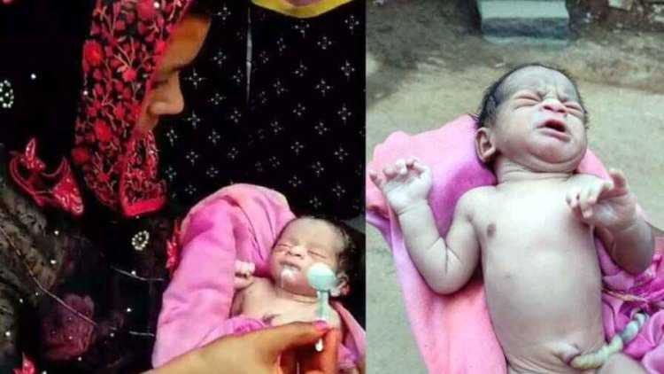 सड़क किनारे मिला नवजात शिशु, अवैध संबंधों के चलते लोक लाज के डर से बच्चे को फेंकने की आशंका, जांच में जुटी पुलिस