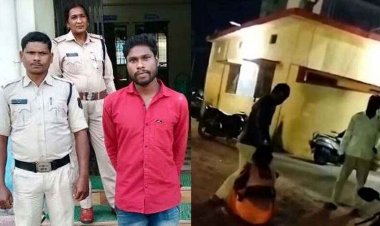 चरित्र शंका में पत्नी की टांगी से जानलेवा हमला कर बेरहमी से पिटाई, विडियो हुआ वायरल, शराब के नशे में धुत्त पति को पुलिस ने किया गिरफ्तार