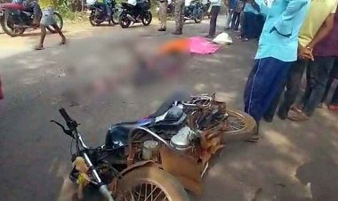 भैंसों के झुंड के टकराने से सड़क पर गिरे बाइक सवार पति-पत्नी, सामने से आ रही ट्रक ने महिला को रौंदा, मौके पर हुई दर्दनाक मौत, जांच में जुटी पुलिस