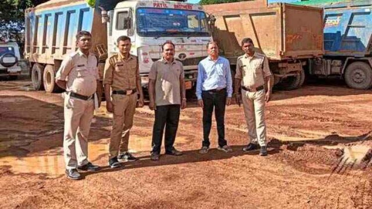 अवैध रेत परिवहन कर रहे 7 वाहनों पर खनिज विभाग ने की कार्रवाई, लेकिन अब भी जारी अवैध खनन, अवैध खुदाई को किसका ग्रीन सिग्नल?