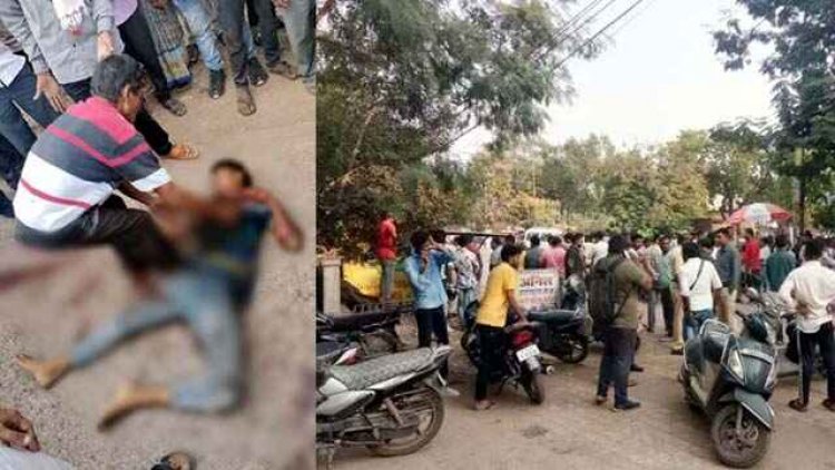 दिनदहाड़े स्कूल के सामने युवक की निर्मम हत्या, दोस्त ने ही उतारा मौत के घाट, इलाके में फैली सनसनी, पुलिस कर रही आरोपी की तलाश