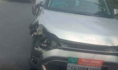 बीजेपी जिला उपाध्यक्ष की कार ने बाइक सवार युवक को रौंदा, मौके पर हुई मौत, मचा बवाल, पुलिस कर रही मामले की जांच