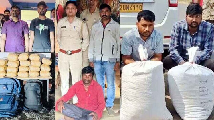 गांजा परिवहन करते अभनपुर और दुर्ग के  2 आरोपी समेत अंतरराज्यीय तस्करों को किया गया गिरफ्तार, GRP के कांस्टेबलों के अकाउंट में करोड़ों का ट्रांजेक्शन
