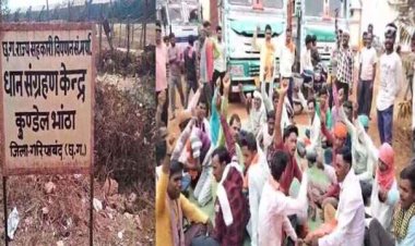 10 महीने से कर्मचारियों को नहीं मिला पीएफ, हड़ताल पर धान संग्रहण कर्मचारी, सड़कों पर वाहनों की लगी लंबी कतार