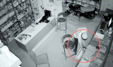 शहर के बीच मेडिकल स्टोर पर चोरों ने किया हाथ साफ, दुकान का ताला तोड़कर गल्ले से पैसे लेकर हुए फरार, CCTV में कैद हुई वारदात, जांच में जुटी पुलिस