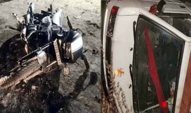 अनियंत्रित होकर पलटी तेज रफ्तार पिकअप, ट्रक ने बाइक सवार को रौंदा, दो अलग-अलग हादसों में एक बच्ची समेत दो की मौत, 25 लोग घायल