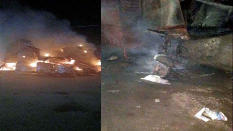 दो पक्षों में जमकर हुई मारपीट, आगजनी में स्कूटी के साथ वाटर एटीएम जलकर राख, पुलिस ने दो आरोपियों को किया गिरफ्तार, लव मेरिज बनी वजह