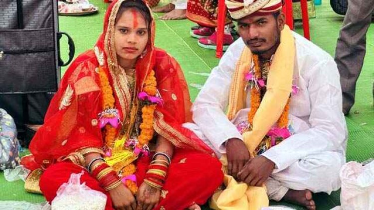 मुख्यमंत्री कन्या विवाह योजना, शादी के बंधन में बंधे 124 जोड़े, प्रभारी मंत्री दयालदास बघेल और विधायक रोहित साहू ने दिया आशीर्वाद