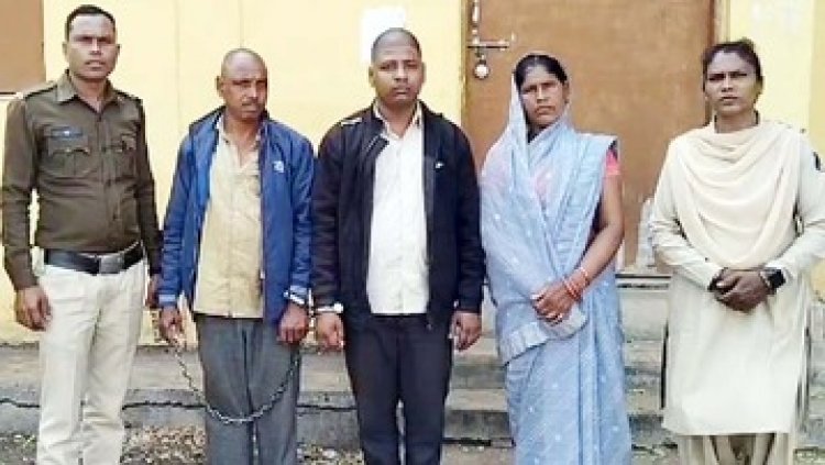 दहेज के चलते पत्नी को उतारा मौत के घाट, फिर फांसी के फंदे पर लटका दिया शव, पति और ससुराल वालों को पुलिस ने गिरफ्तार कर भेजा जेल