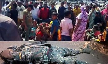 मतदान ड्यूटी से लौट रहे आरक्षक की बाइक से गिरते ही उखड़ गई सांस, इधर धान परिवहन कर रहे ट्रक ने युवक को कुचला, दर्दनाक हादसे में दोनों की मौत