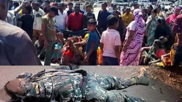 मतदान ड्यूटी से लौट रहे आरक्षक की बाइक से गिरते ही उखड़ गई सांस, इधर धान परिवहन कर रहे ट्रक ने युवक को कुचला, दर्दनाक हादसे में दोनों की मौत