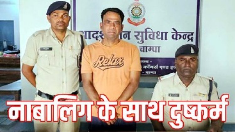 नाबालिग बालिका को आइसक्रीम के बहाने घर ले जाकर बहला फुसलाकर किया दुष्कर्म, पुलिस ने आरोपी को गिरफ्तार कर भेजा जेल