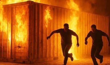 अभनपुर में भारत माला प्रोजेक्ट के कंटेनर में लगी भीषण आग, 2 लोगों की जलकर मौत, दो ने भागकर बचाई जान, चीख-पुकार से दहला इलाका