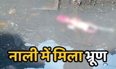 नाली से मिला 4 महीने का भ्रूण, इलाके में मचा हड़कंप, पुलिस कर रही जांच, गर्भपात के बाद भ्रूण को ठिकाने लगाने की आशंका