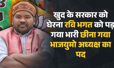 खुद की सरकार को घेरना रवि भगत को पड़ गया भारी, छीना गया भाजयुमो अध्यक्ष का पद, भाजपा छत्तीसगढ़ के प्रदेश पदाधिकारियों की घोषणा