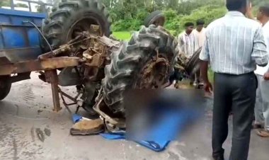 मैनपुर में दर्दनाक सड़क हादसा, अनियंत्रित होकर ट्रैक्टर पलटने से मौके पर ही एक की मौत, दूसरा गंभीर, रेफर, इलाके में शोक की लहर