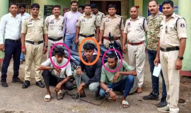 रास्ता पूछने के बहाने चाकू की नोक पर 1.87 लाख की लूट, तीन आरोपियों को पुलिस ने किया गिरफ्तार, नगदी, मोबाइल और वाहन बरामद