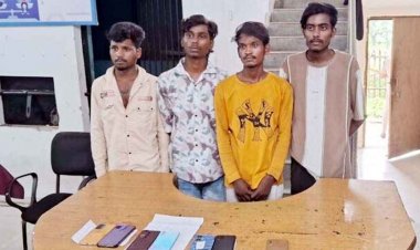 रेलवे ट्रैक किनारे लूट की वारदातों का खुलासा, पुलिस ने 4 आरोपियों को गिरफ्तार कर भेजा सलाखों के पीछे, 7 मोबाइल बरामद