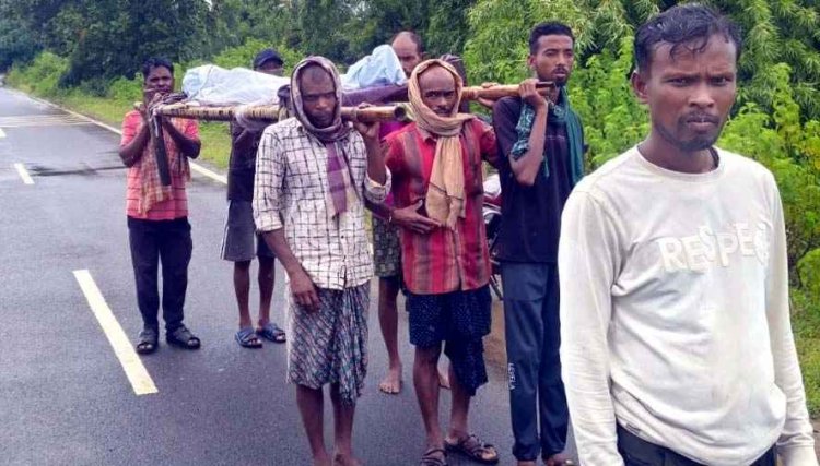 गरीबी और सिस्टम की बेरुखी का कड़वा सच, खटिया पर ले जानी पड़ी महिला की लाश, सरकार के वादों की खुली पोल, अस्पताल की लापरवाही से आक्रोश