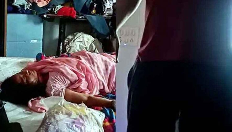 रात में खाना खाकर सोए, सुबह बिस्तर में मिली महिला की लाश, होटल संचालक पति फंदे से लटका मिला, इलाके में फैली सनसनी, ग्रामीणों में गुस्सा