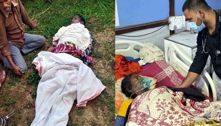 आकाशीय बिजली गिरने से महिला की मौत, एक घायल, गांव में सन्नाटा, इधर गाज से टूटी हाईटेंशन लाइन, करंट की चपेट में महिला की हालत नाजुक