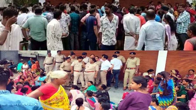 शराब की दुकान खुलने के पहले महिलाओं और युवाओं ने खोला मोर्चा, विरोध प्रदर्शन कर धरने पर बैठी महिलाएं, बोली- शराब नहीं सुरक्षा चाहिए