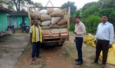 धान की अवैध तस्करी पर चला प्रशासनिक डंडा, अमलीपदर क्षेत्र से मिला पहला रुझान, तहसीलदार ने पकड़ी 55 बोरी अवैध धान से भरी पिकअप