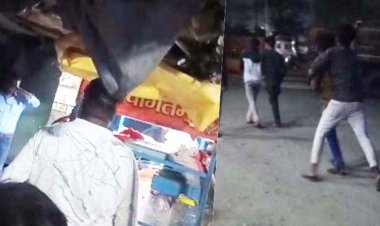 शराब की दुकान पर शराबियों का हंगामा, दारु खरीदने के लिए भिड़ गए दो गुट, दुकान के बाहर जमकर मारपीट, एक युवक के सिर पर चोंट