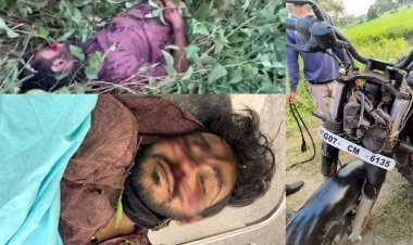 धनतेरस पर दर्दनाक सड़क हादसा, अज्ञात वाहन की ठोकर से बाइक सवार युवक की मौके पर दर्दनाक मौत, खेत में पड़ी मिली लाश
