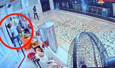 हथियार संग बिलाई माता मंदिर के गर्भगृह में घुसने की कोशिश, बोला- माता को चढ़ानी हैं मेरी आंखें, पंडितों ने रोका, चाकू से खुद पर किया वार