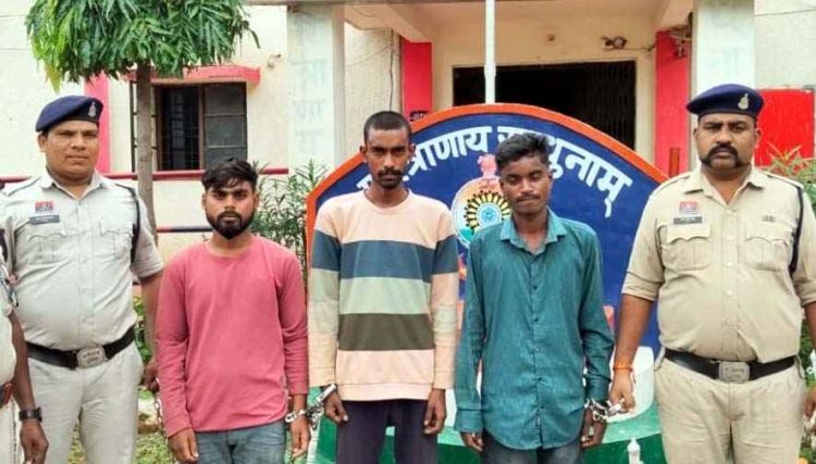 बीड़ी मांगने को लेकर हुए मामूली बात पर हत्या की वारदात को दिया अंजाम, नहर में मिली लाश, अभनपुर में कत्ल के तीन आरोपी गिरफ्तार